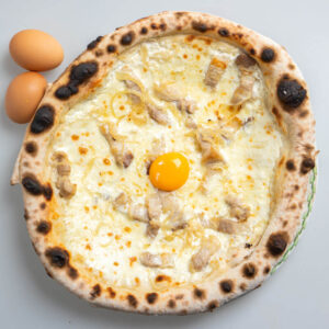 carbonara pizza one Bangkok Pizza restaurant pizza bangkok pizza one